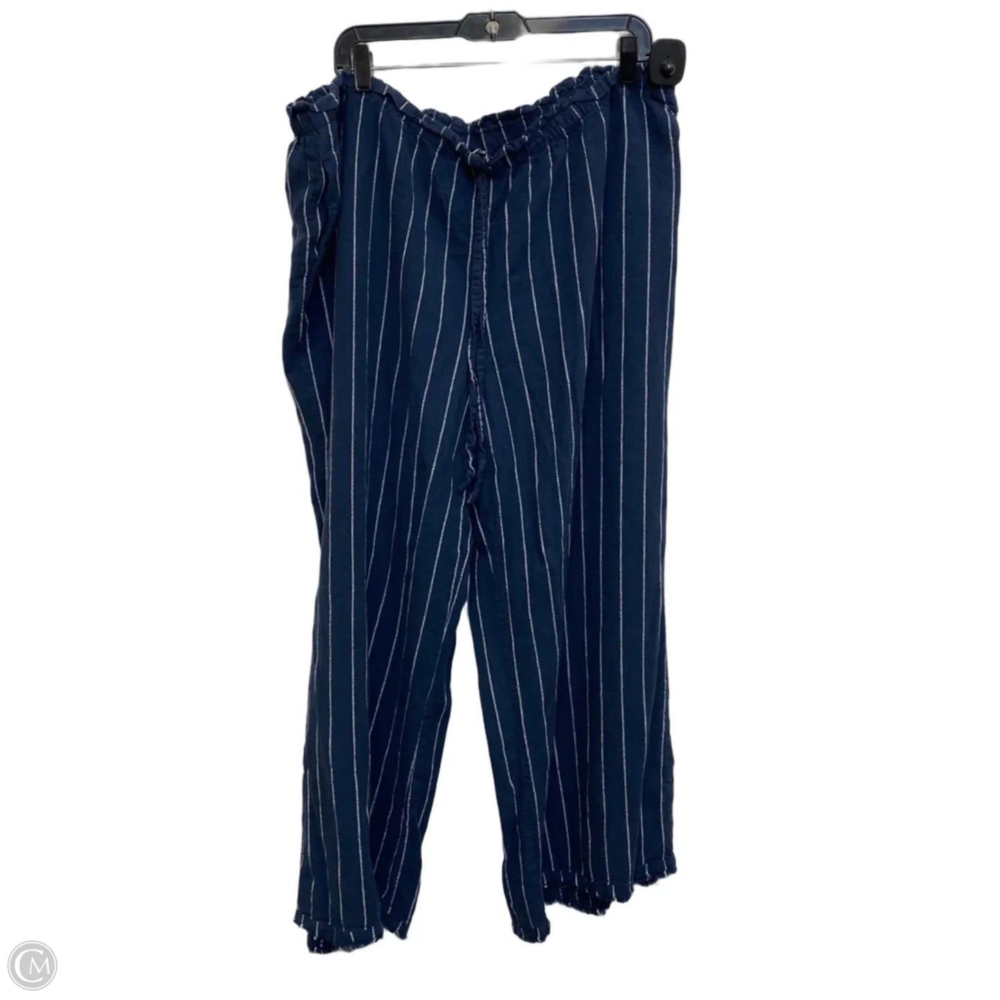 Pants Linen By Cato In Blue, Size: 18
