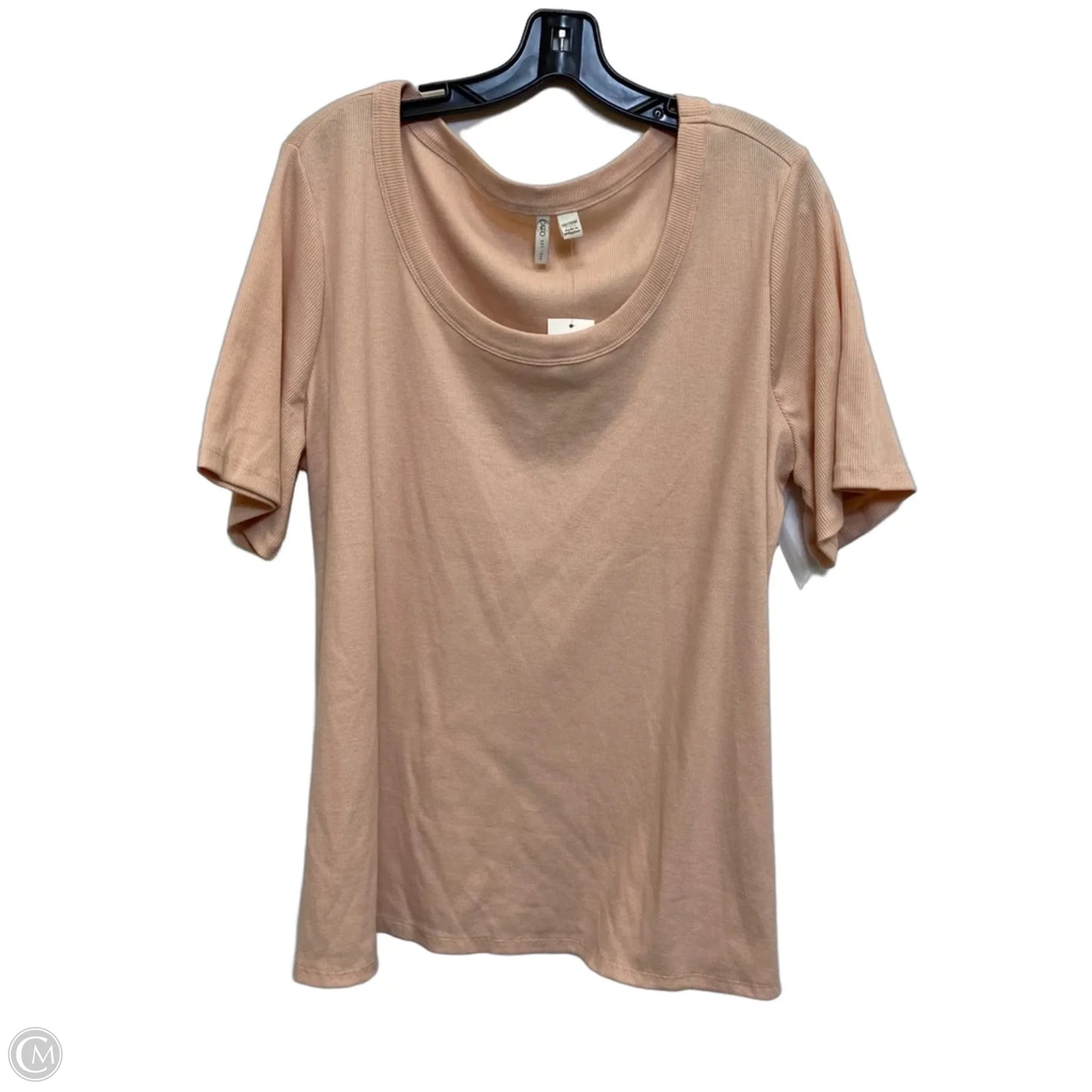 Top Short Sleeve By Cato In Pink, Size: 1x