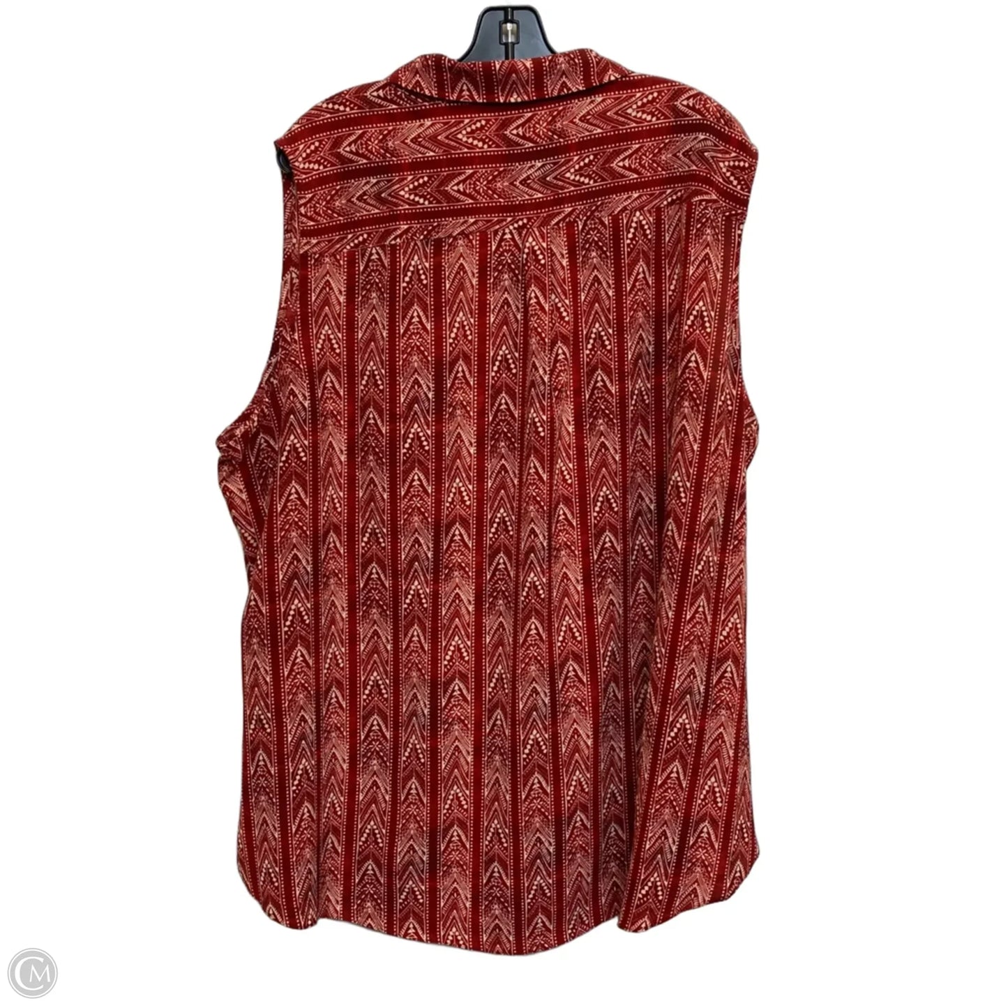 Top Short Sleeve By Cato In Red, Size: 4x