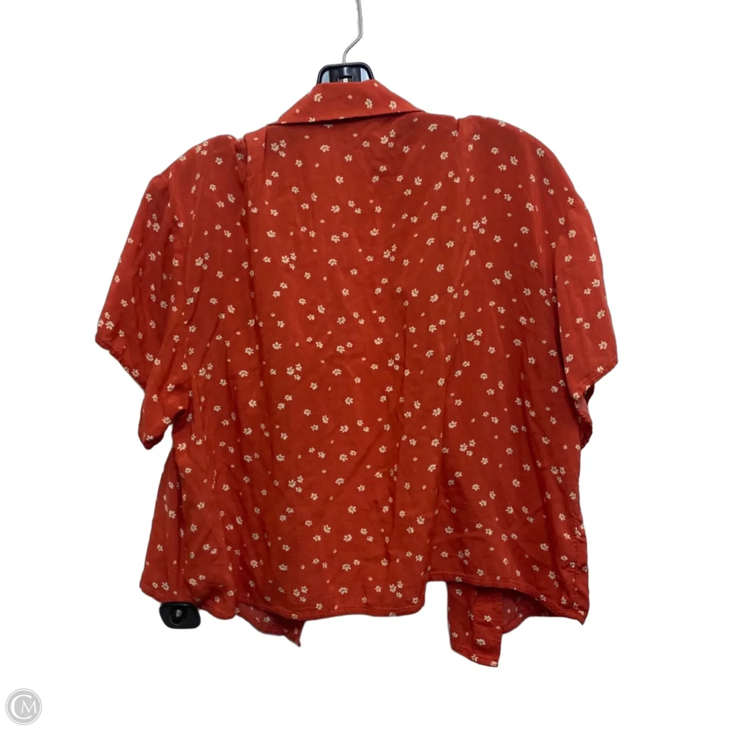 Top Short Sleeve By American Eagle In Pink, Size: M