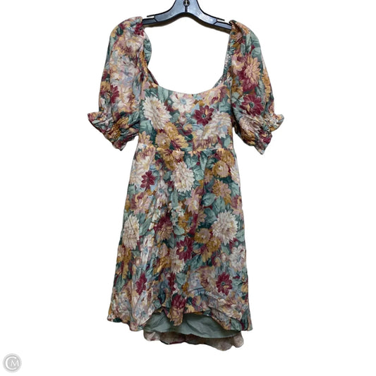 Dress Casual Short By Clothes Mentor In Green & Pink, Size: M