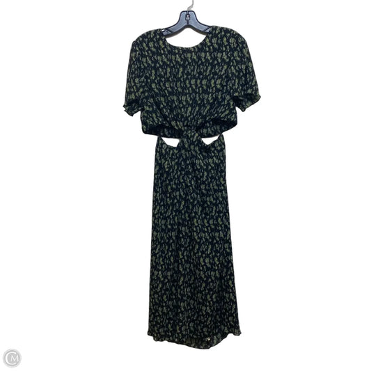 Dress Casual Maxi By Who What Wear In Black & Green, Size: Xl