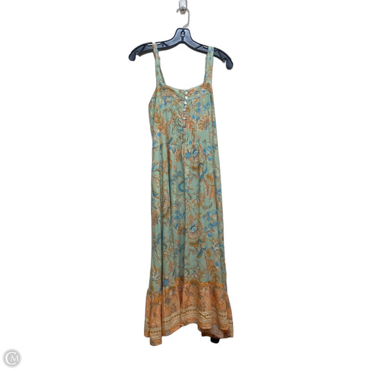 Dress Casual Maxi By Salty Bright In Green & Orange, Size: L