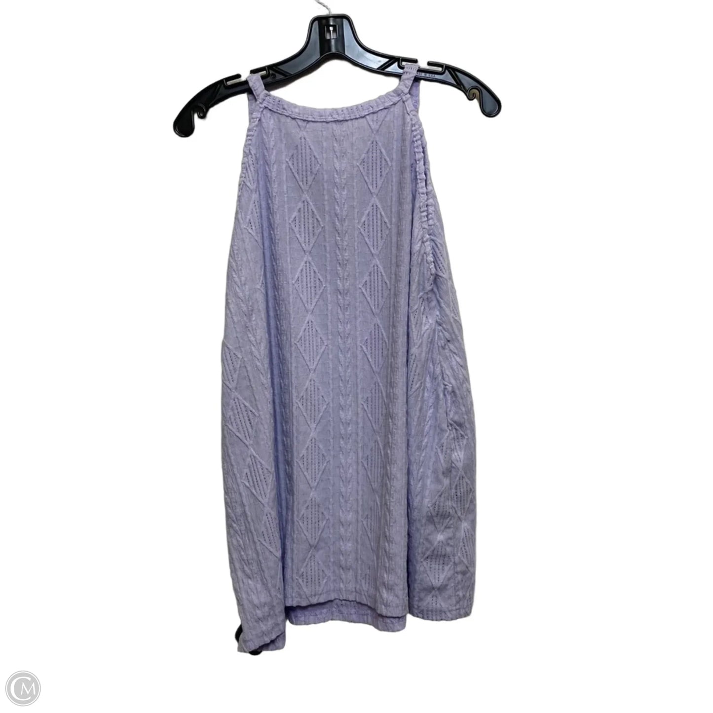Top Sleeveless Basic By Shein In Purple, Size: 4x