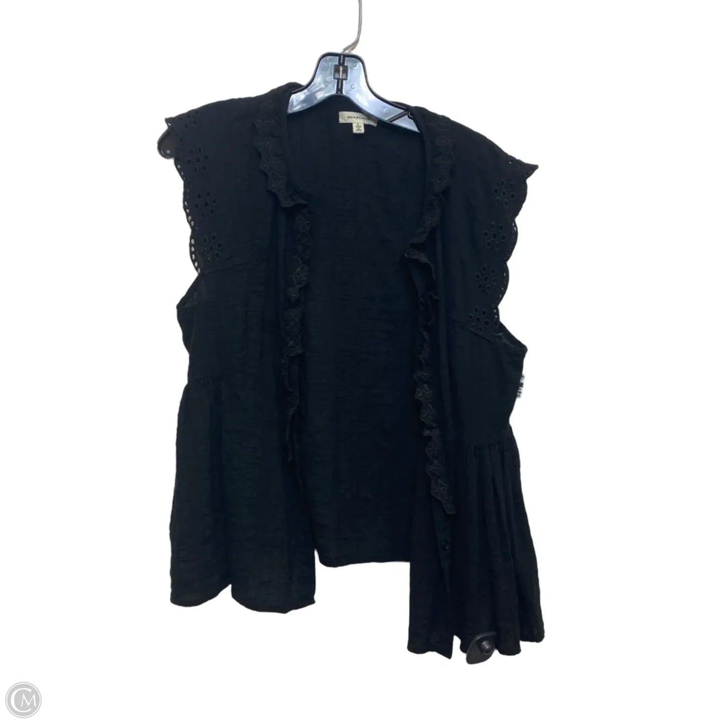 Top Sleeveless By Max Studio In Black, Size: L