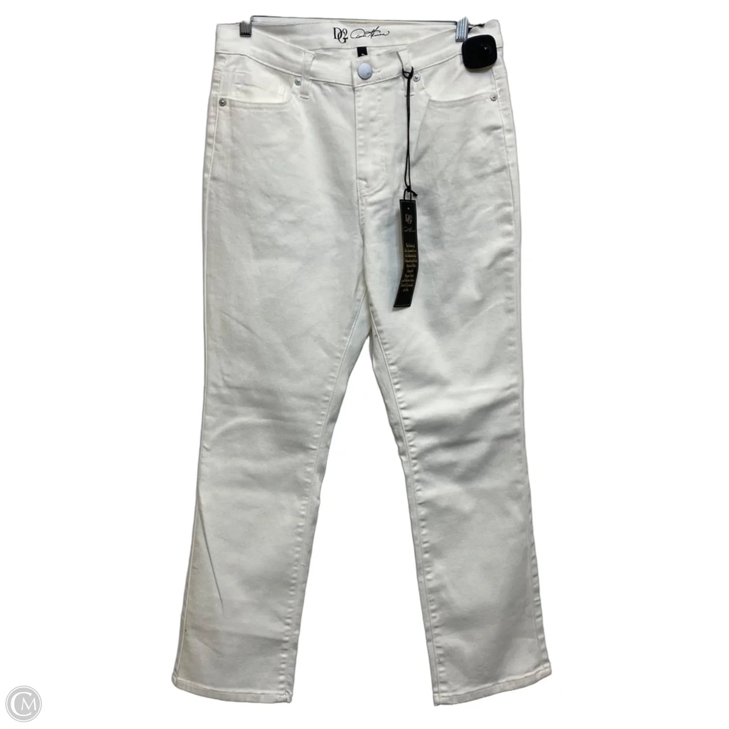 Jeans Boot Cut By Dg2 In White Denim, Size: 8