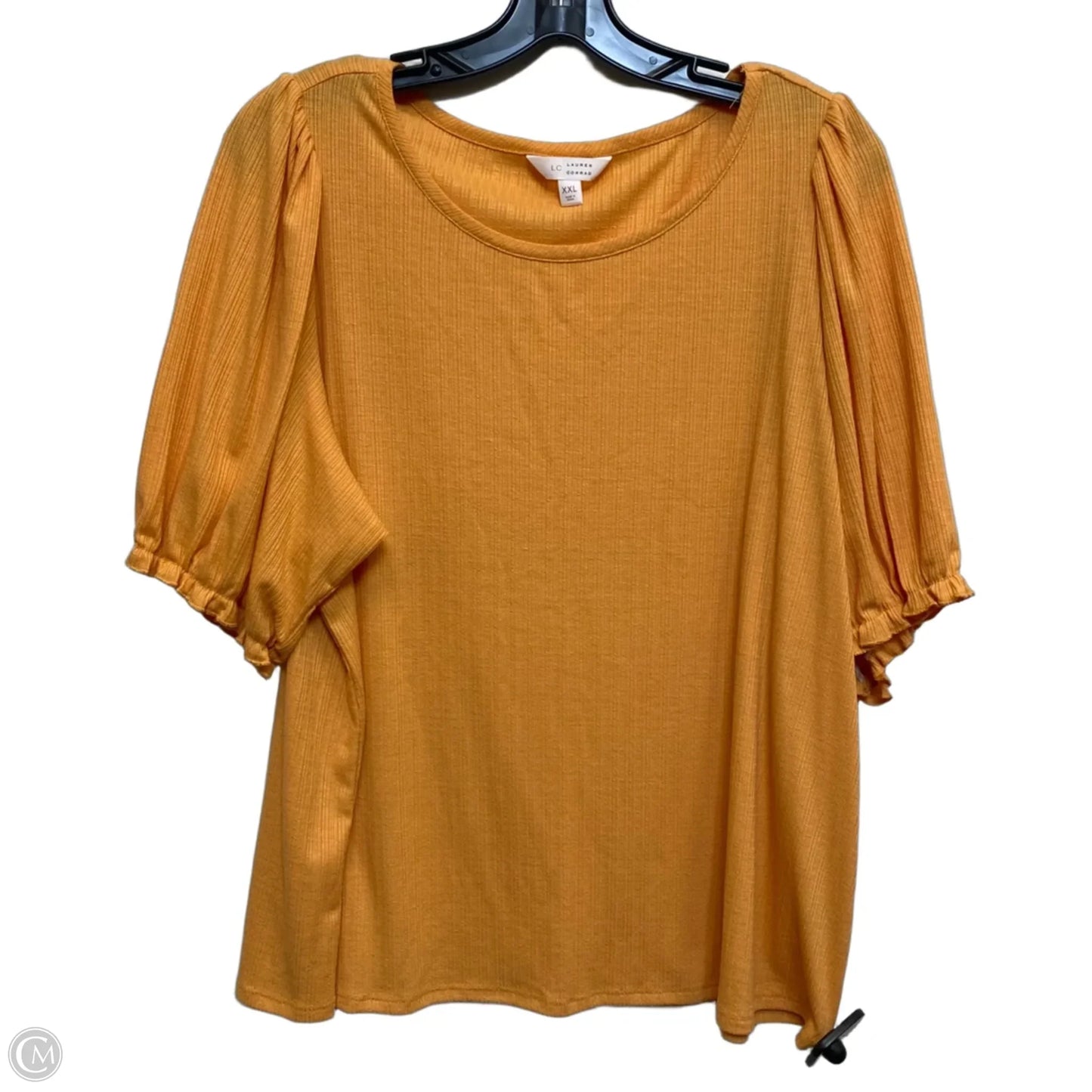 Top Short Sleeve By Lc Lauren Conrad In Orange, Size: Xxl