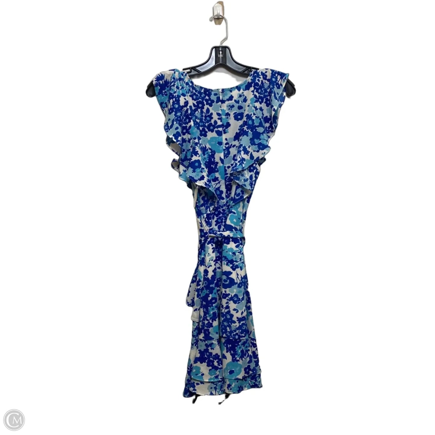 Dress Casual Short By Sugar Lips In Blue & White, Size: S