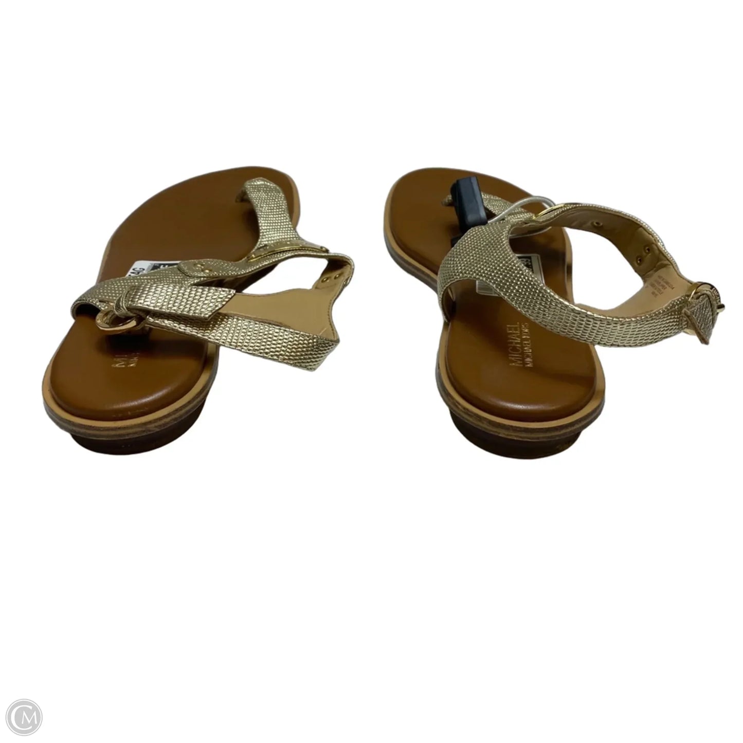Sandals Flats By Michael By Michael Kors In Gold, Size: 8