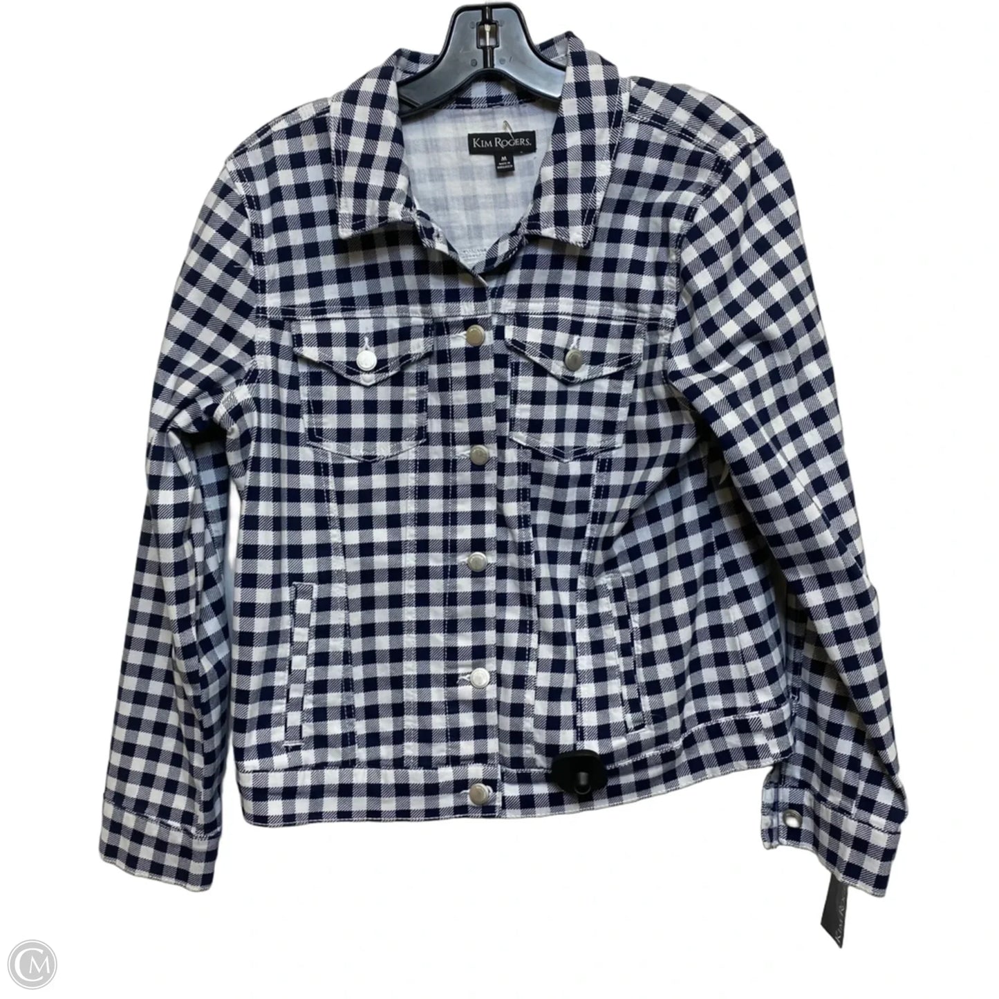 Jacket Other By Kim Rogers In Blue & White, Size: M