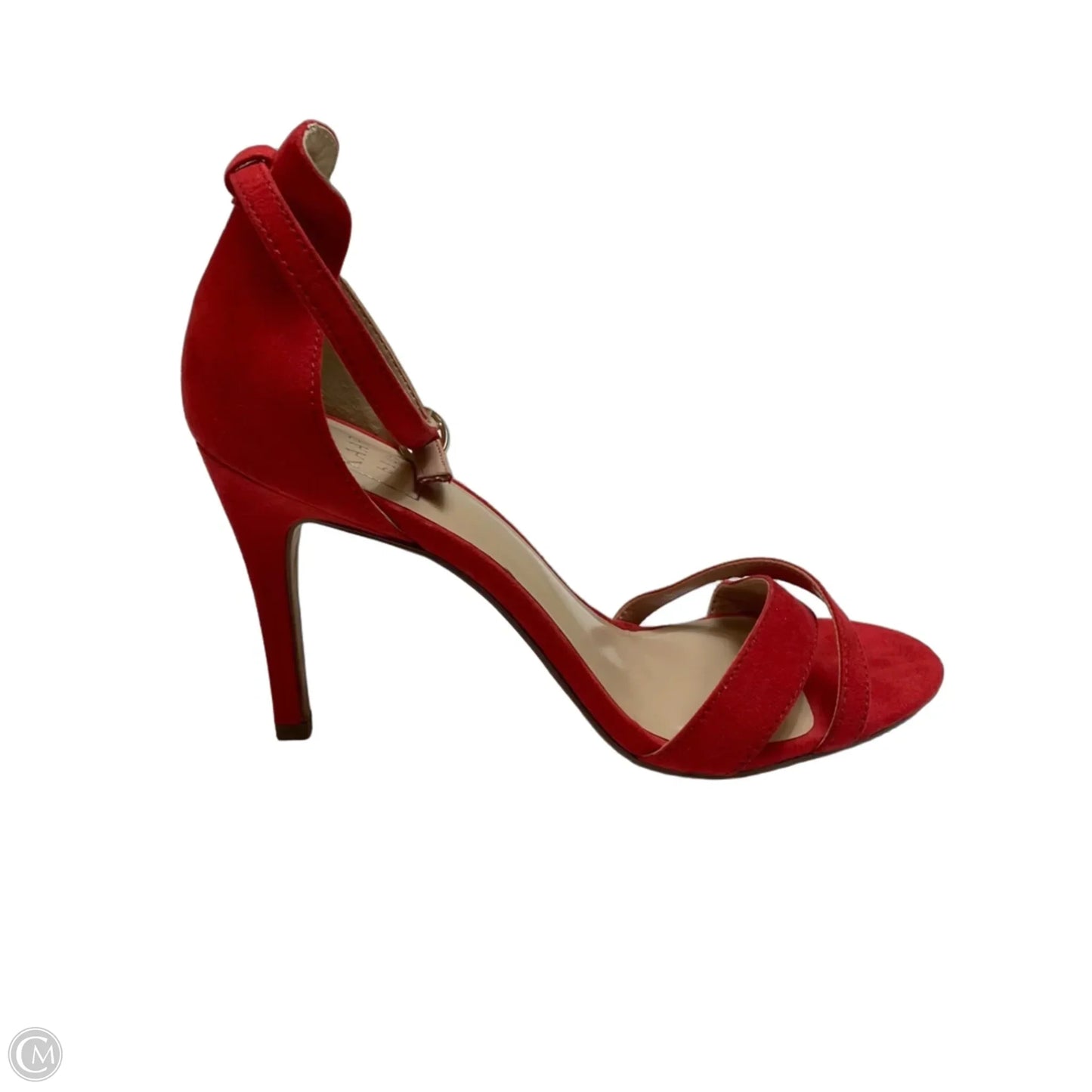 Sandals Heels Stiletto By Kaari Blue In Red, Size: 7.5