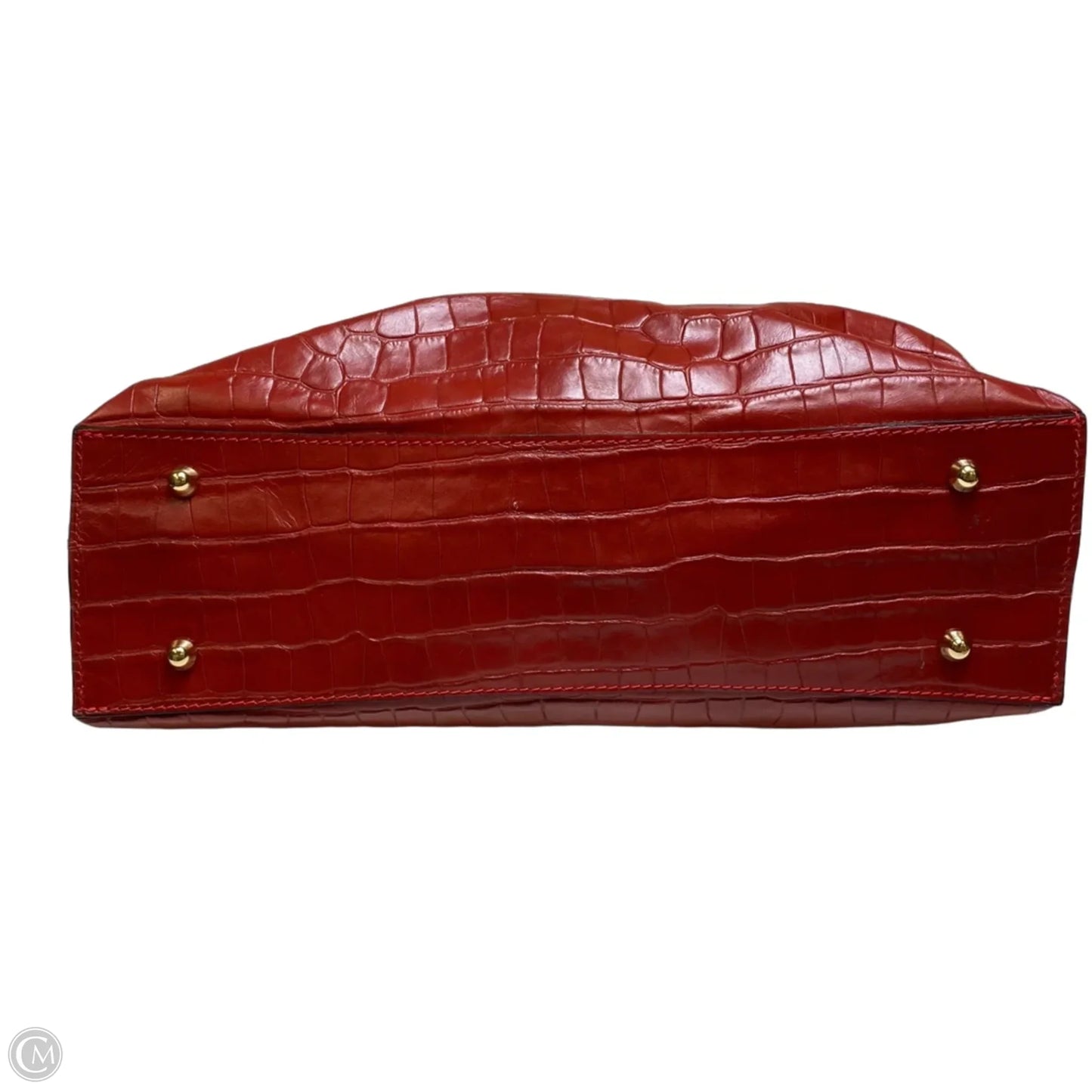 Handbag Leather By Anna Paola, Size: Large
