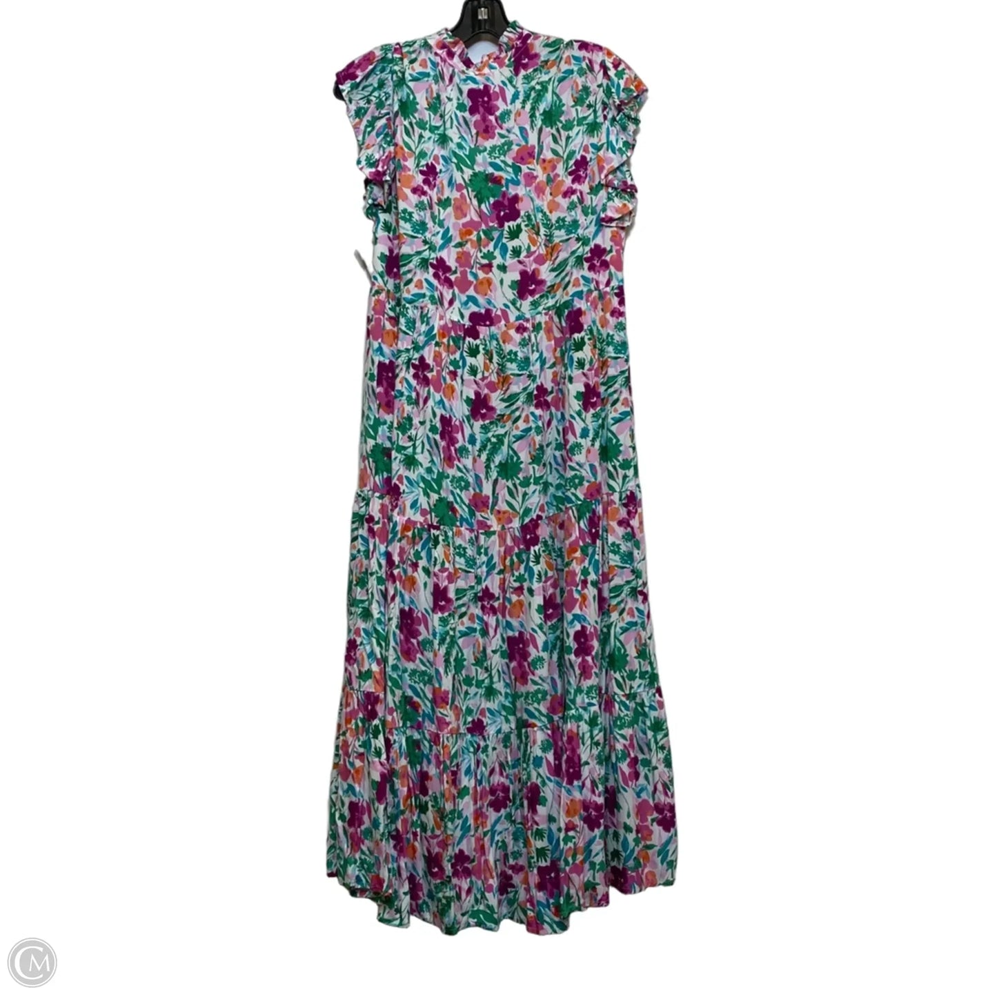 Dress Casual Maxi By Clothes Mentor In Pink & Purple, Size: M