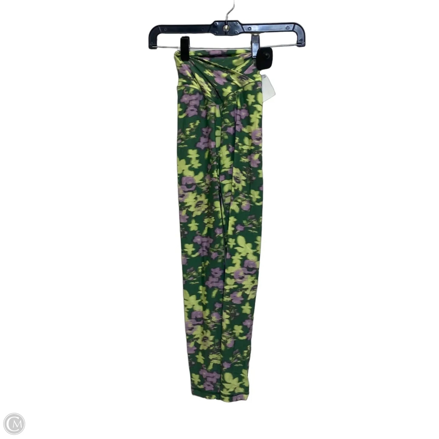 Athletic Leggings By Aerie In Green & Purple, Size: Xxs