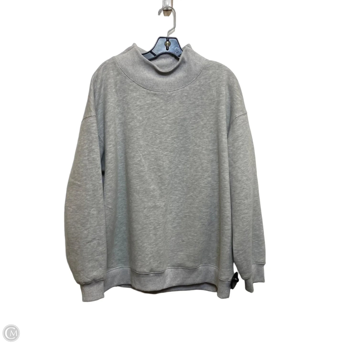 Sweatshirt Crewneck By Trendy Queen In Grey, Size: L
