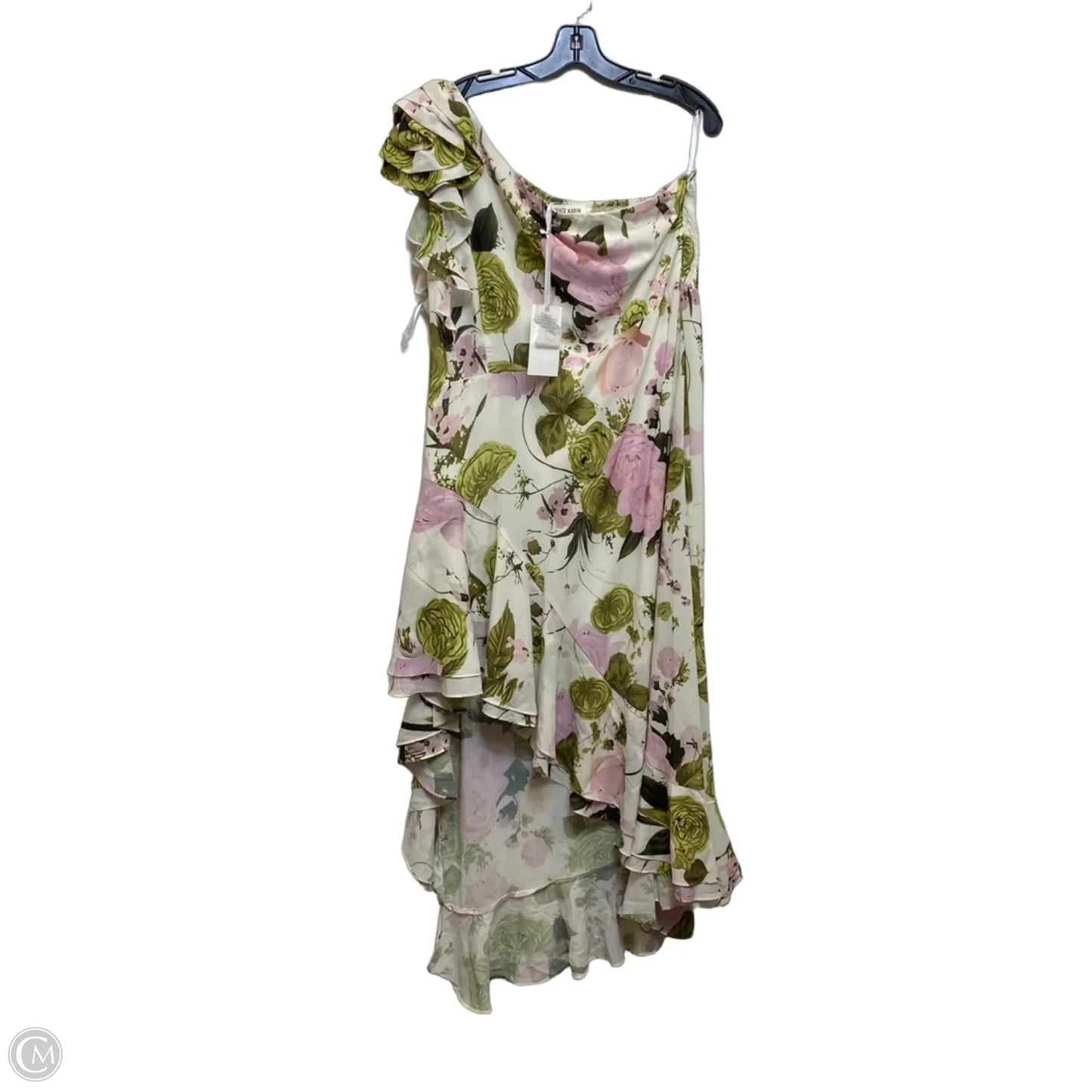 Dress Casual Maxi By Grace Karin In Green & Pink, Size: 1x