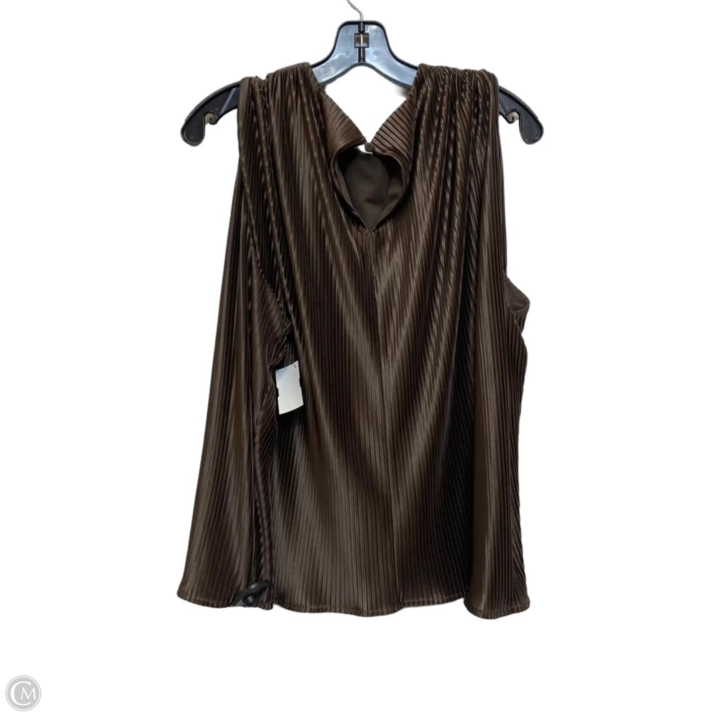 Top Sleeveless By Express In Brown, Size: Xl