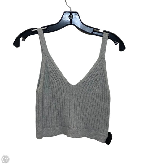 Top Sleeveless By Aerie In Grey, Size: L