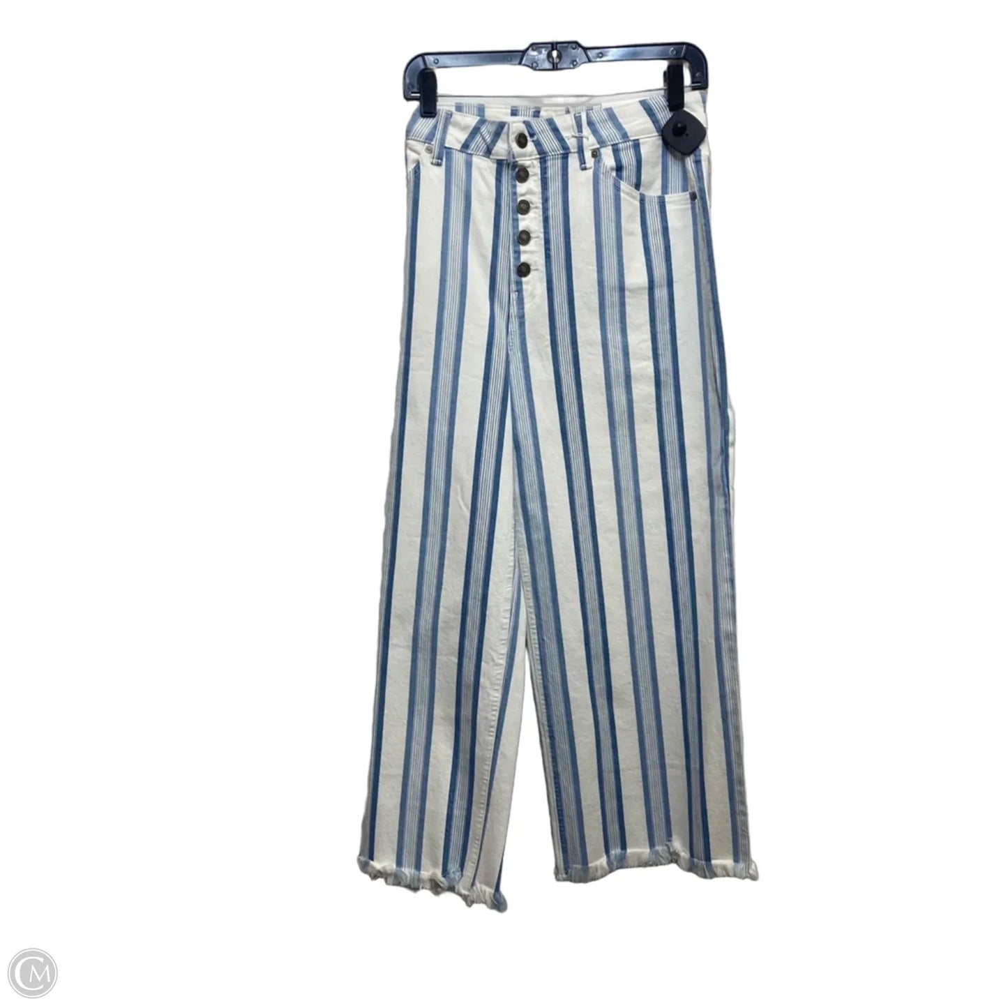 Jeans Cropped By Kancan In Blue Denim, Size: 10