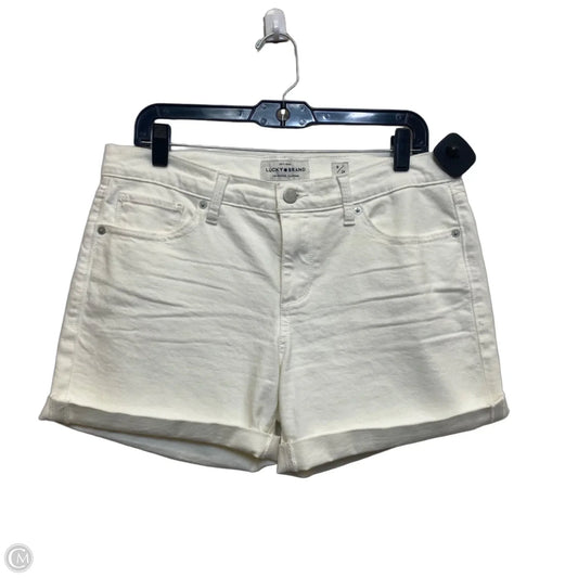 Shorts By Lucky Brand In White Denim, Size: 8