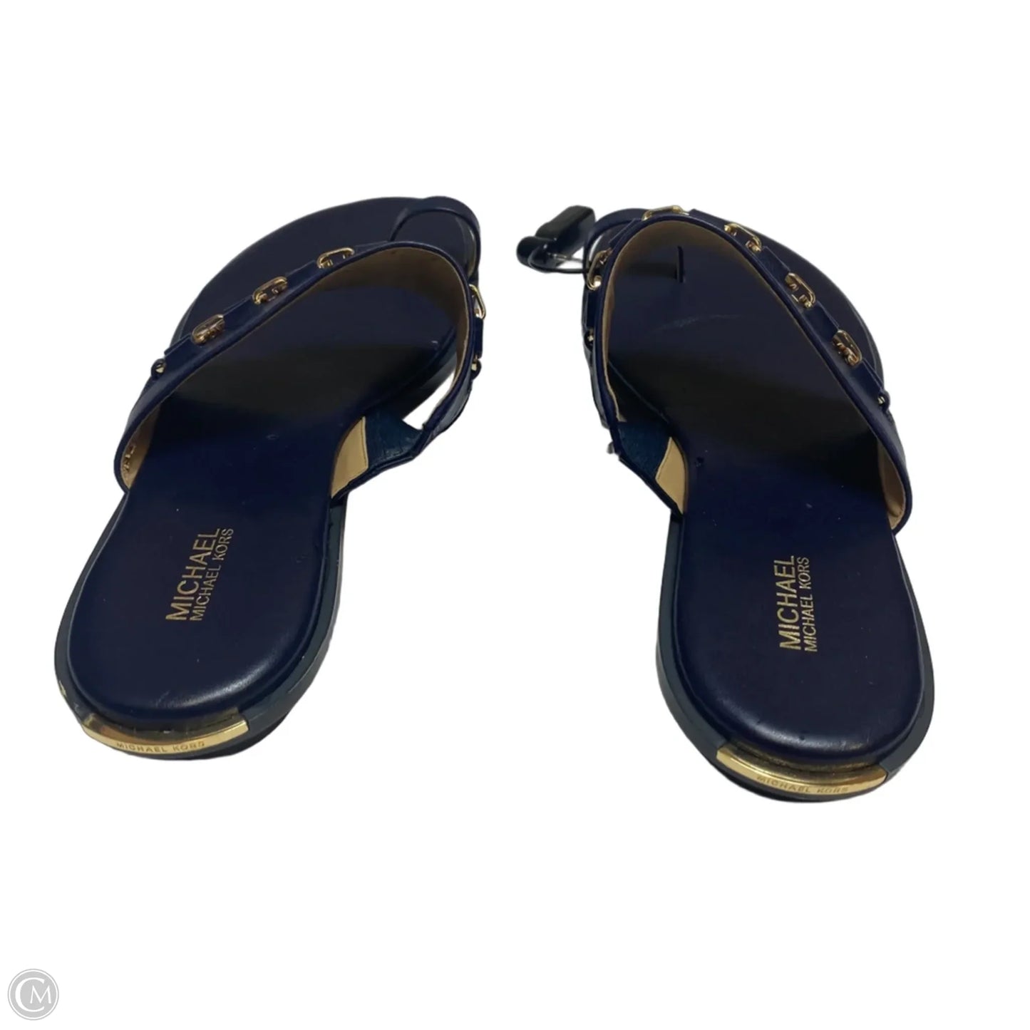 Sandals Flats By Michael By Michael Kors In Blue, Size: 10