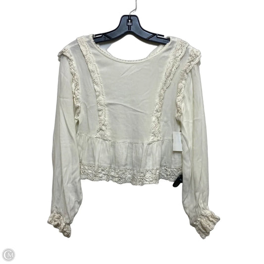Top Long Sleeve By Altard State In White, Size: S
