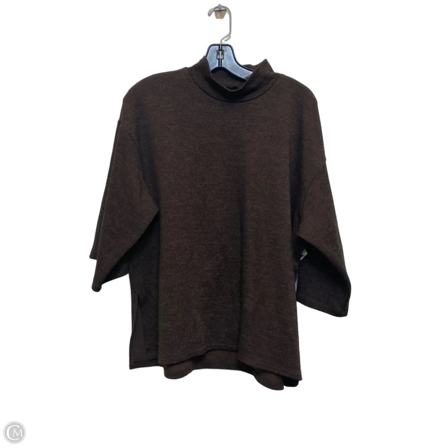 Top Short Sleeve By Zara In Brown, Size: L