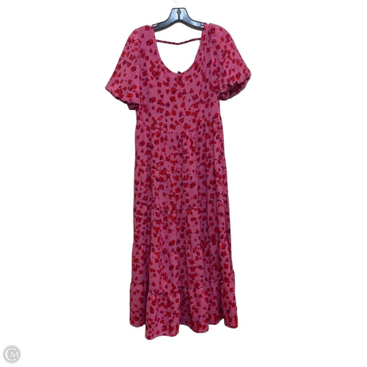 Dress Casual Maxi By Fashion In Pink & Red, Size: M
