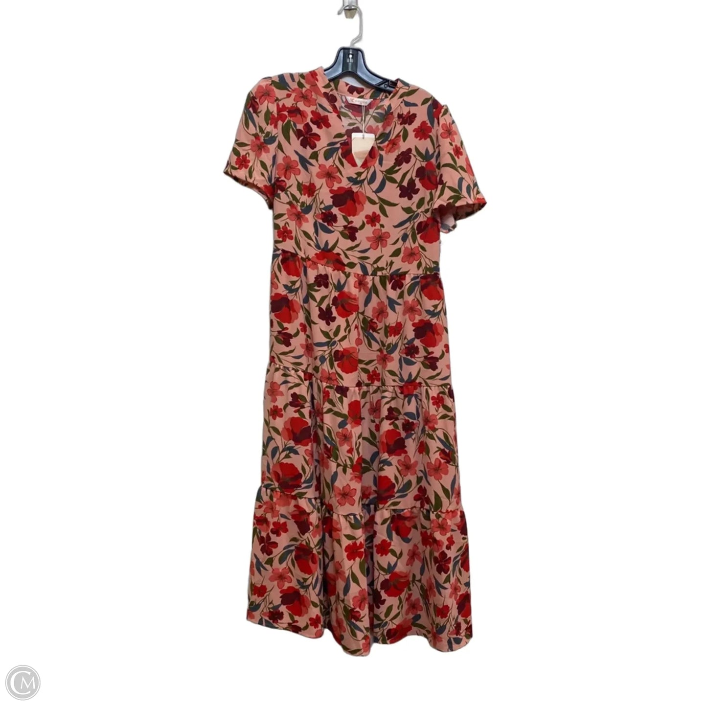 Dress Casual Maxi By Kirundo In Pink & Red, Size: M