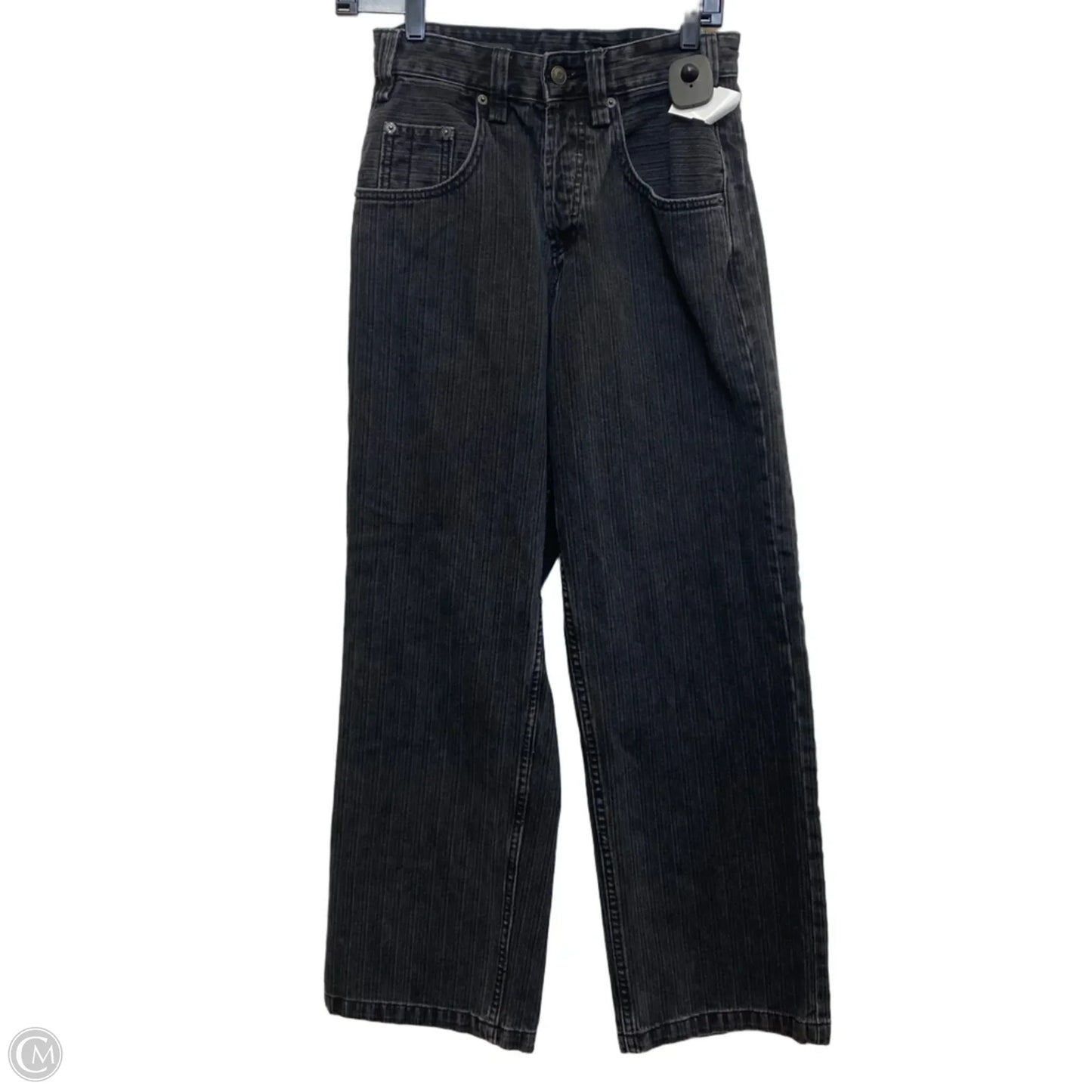 Jeans Straight By Zara In Black Denim, Size: 6