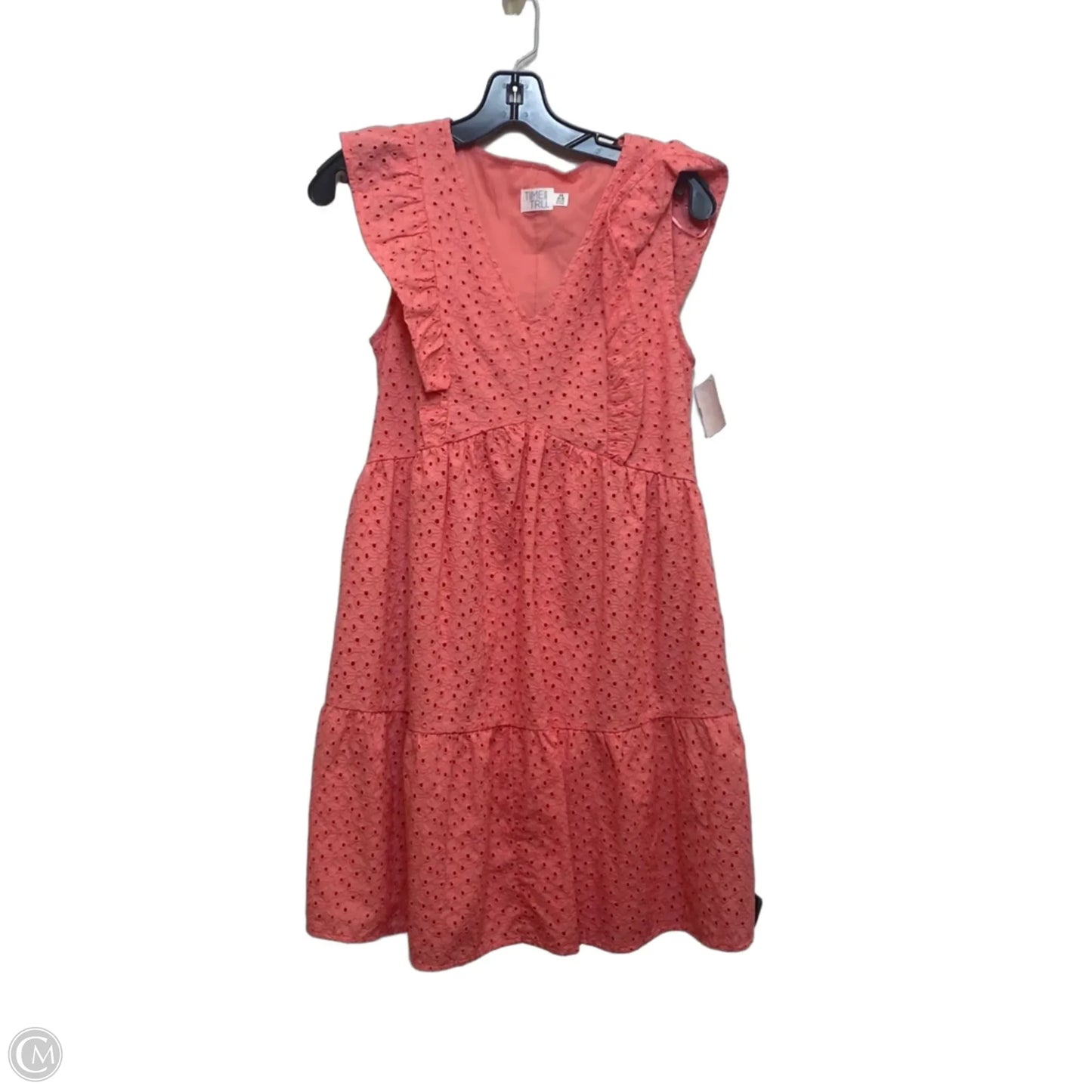 Dress Casual Short By Time And Tru In Orange, Size: Xs