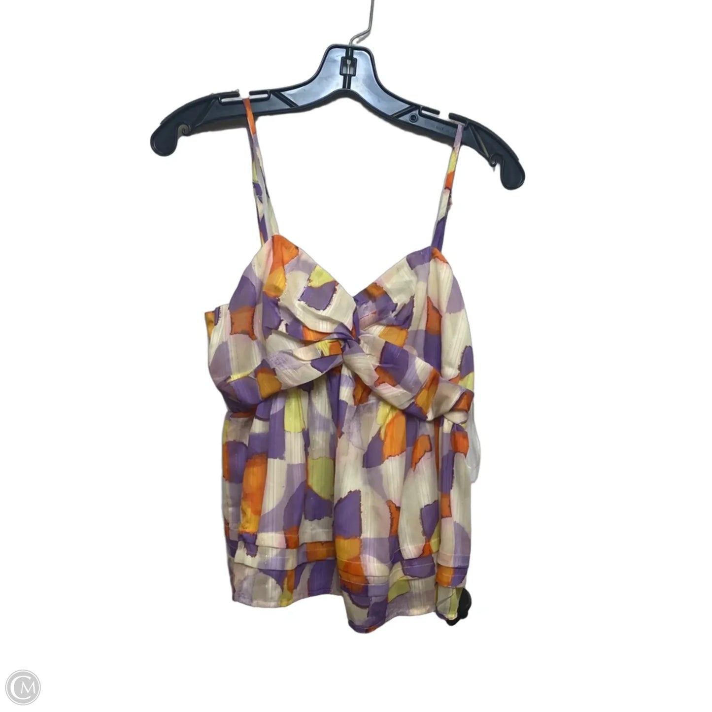 Top Sleeveless By Clothes Mentor In Orange & Purple, Size: L