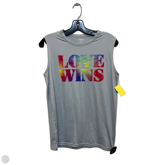 Athletic Tank Top By Old Navy In Grey, Size: Xl