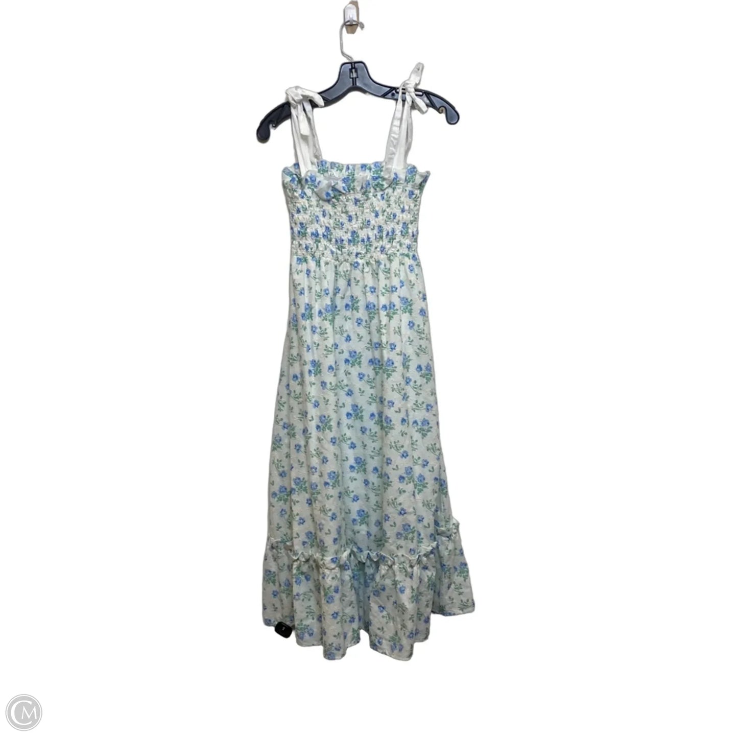 Dress Casual Maxi By Mable In Blue & White, Size: S