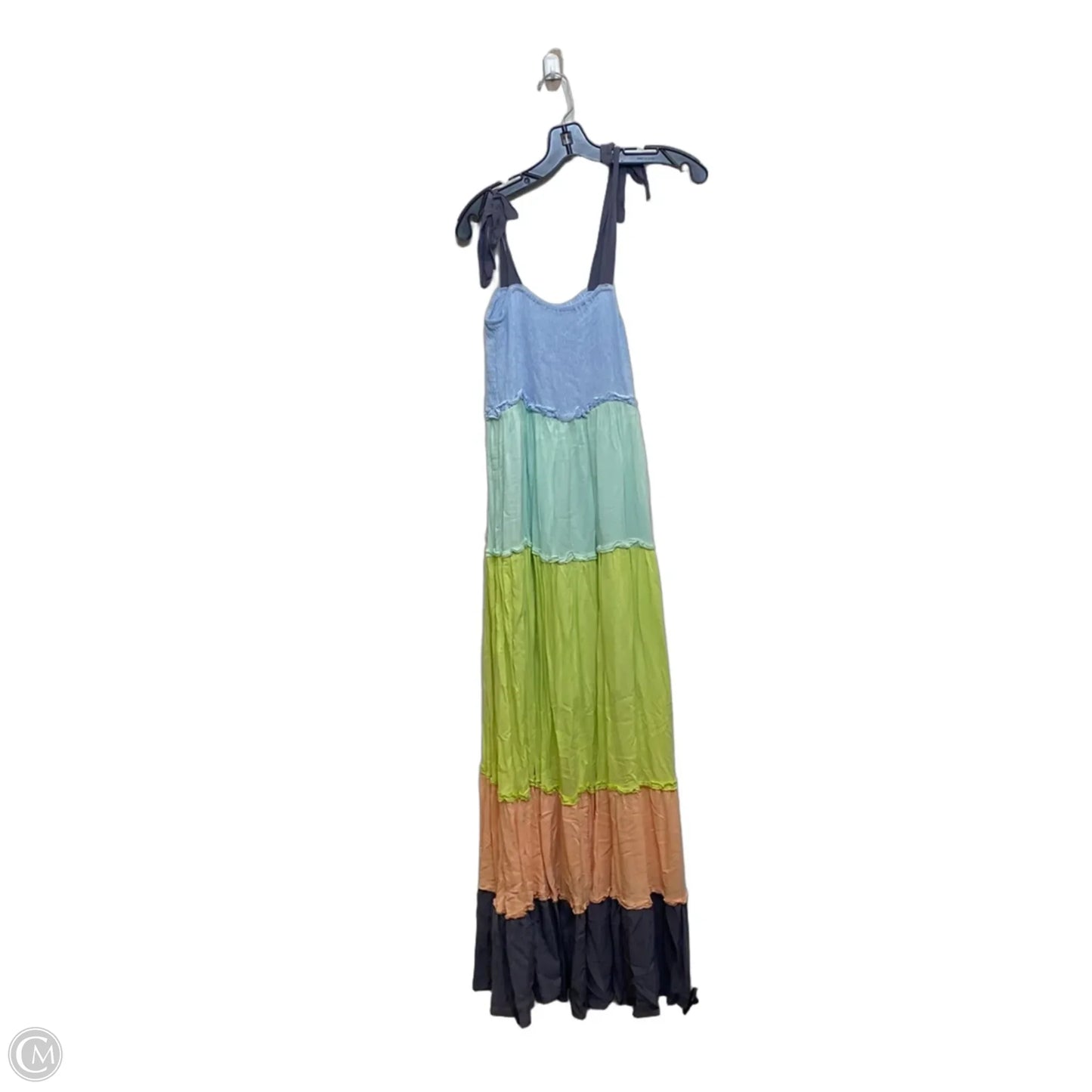 Dress Casual Maxi By Davi & Dani In Blue & Green, Size: S