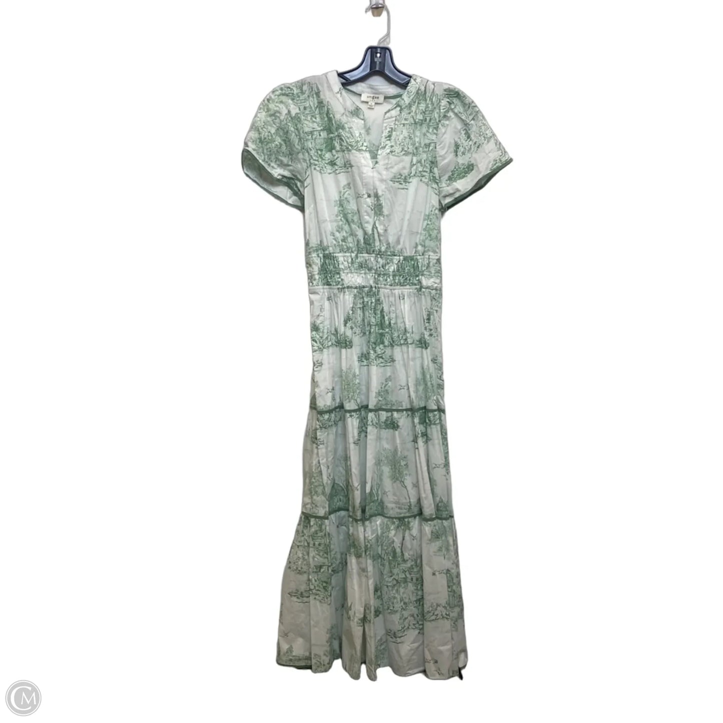 Dress Casual Maxi By Umgee In Green & White, Size: S