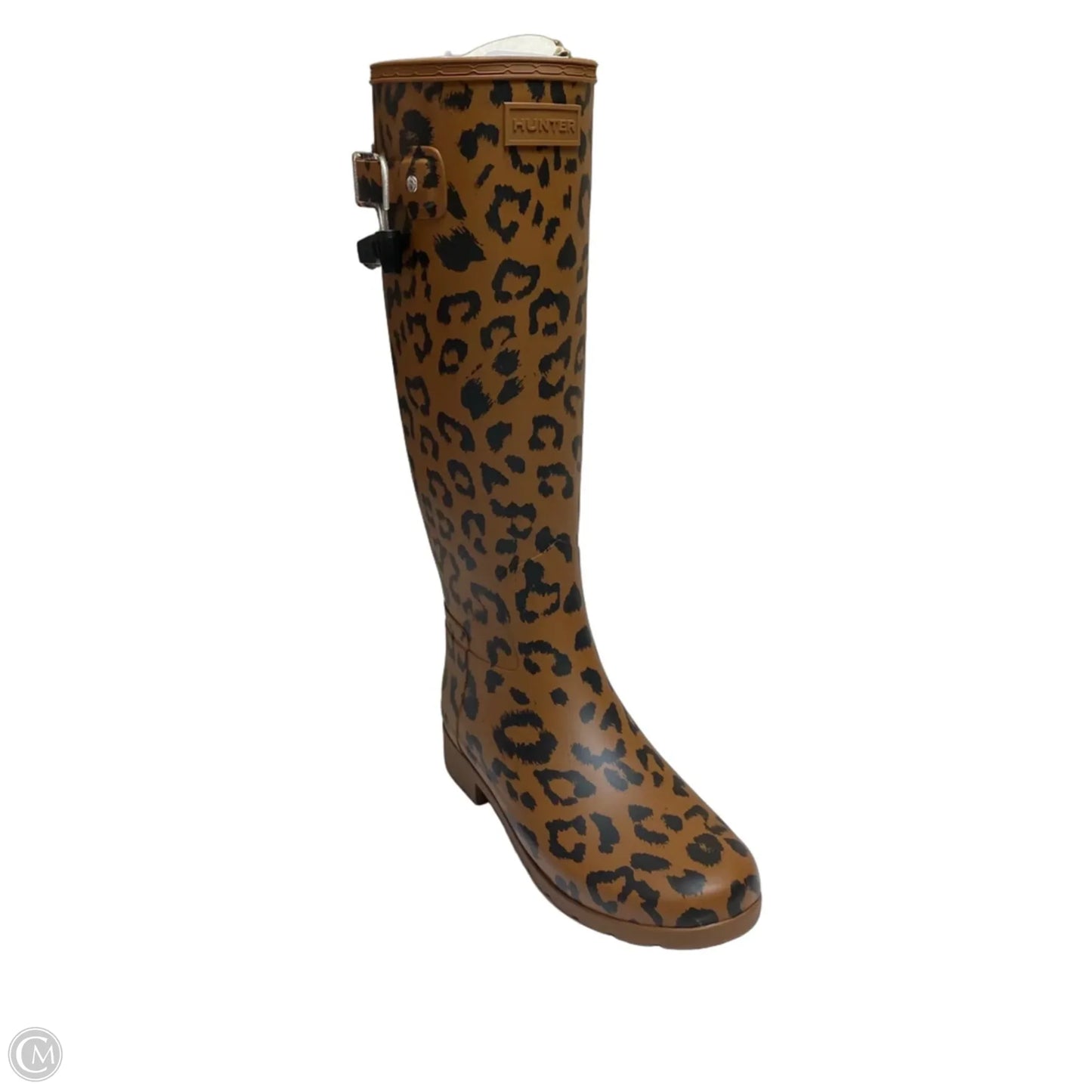 Boots Designer By Hunter In Animal Print, Size: 7