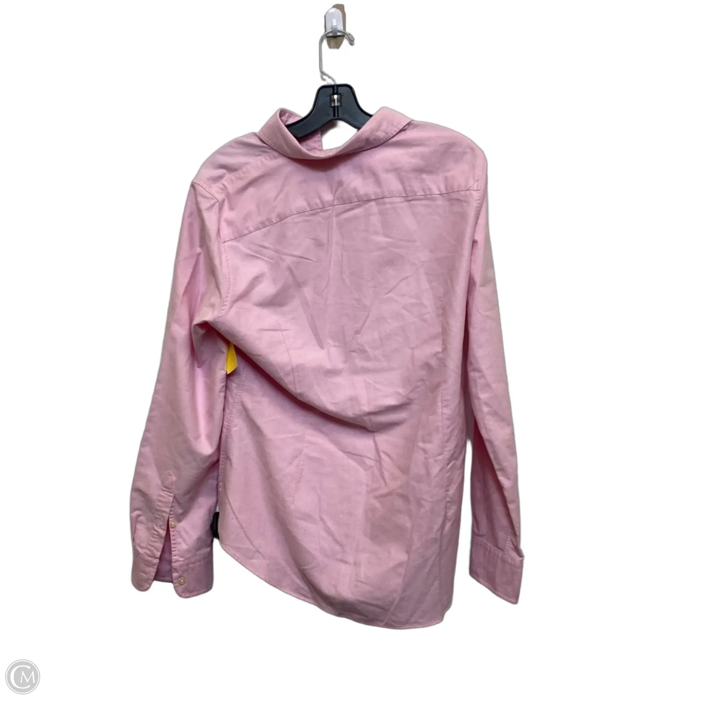 Top Long Sleeve By Ralph Lauren Blue Label In Pink, Size: L