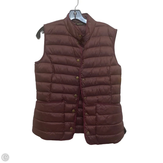 Vest Puffer & Quilted By Barbour In Maroon, Size: M