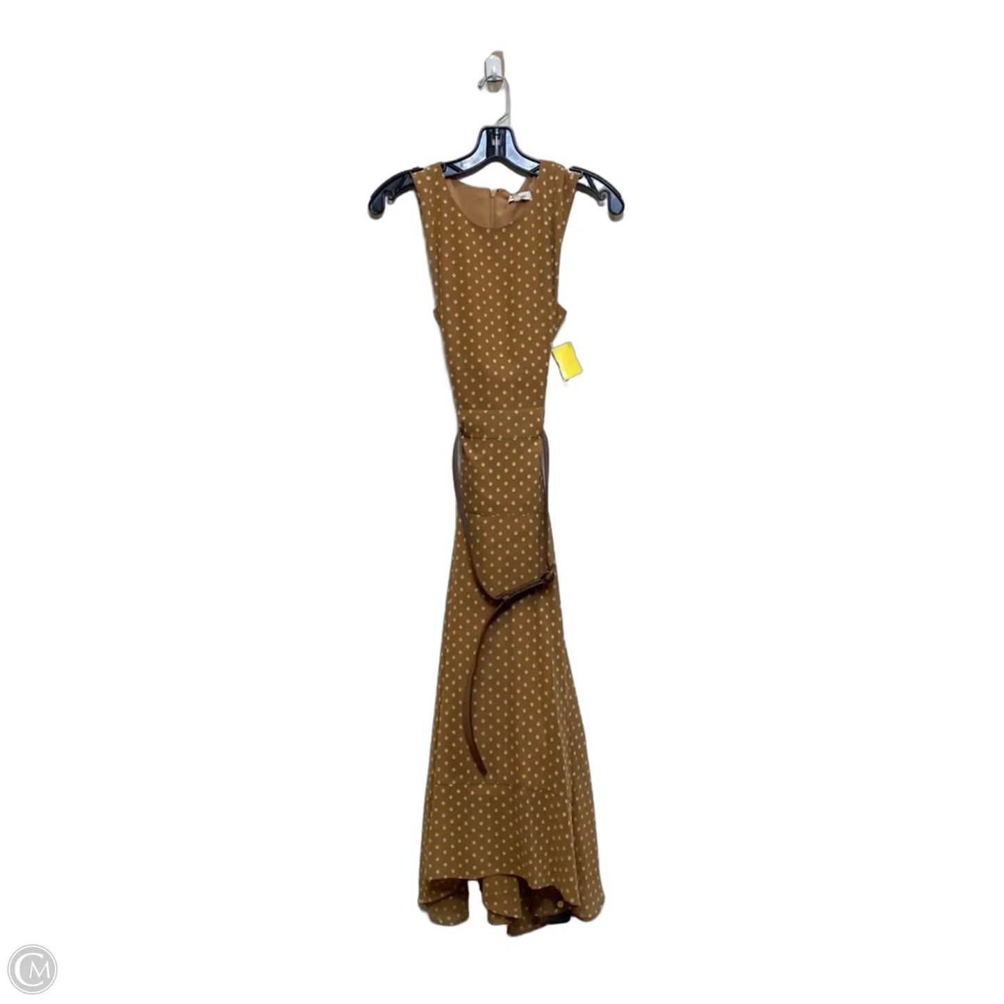 Dress Casual Midi By Calvin Klein In Brown, Size: M