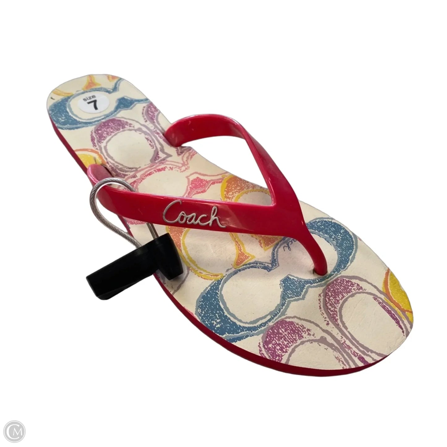 Sandals Designer By Coach In Pink, Size: 7