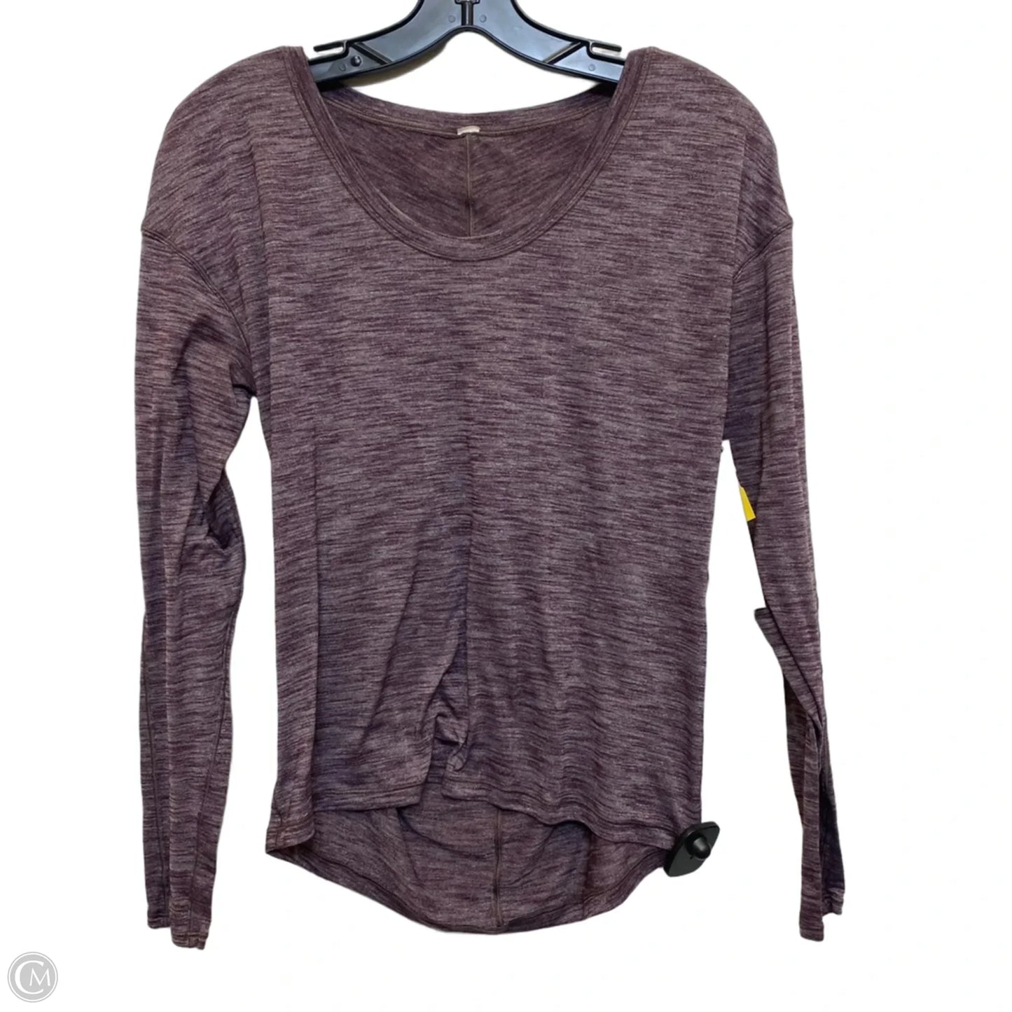 Athletic Top Long Sleeve Crewneck Designer By Lululemon In Purple, Size: S