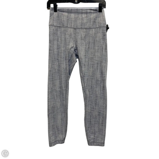 Athletic Leggings Designer By Lululemon In Grey, Size: S