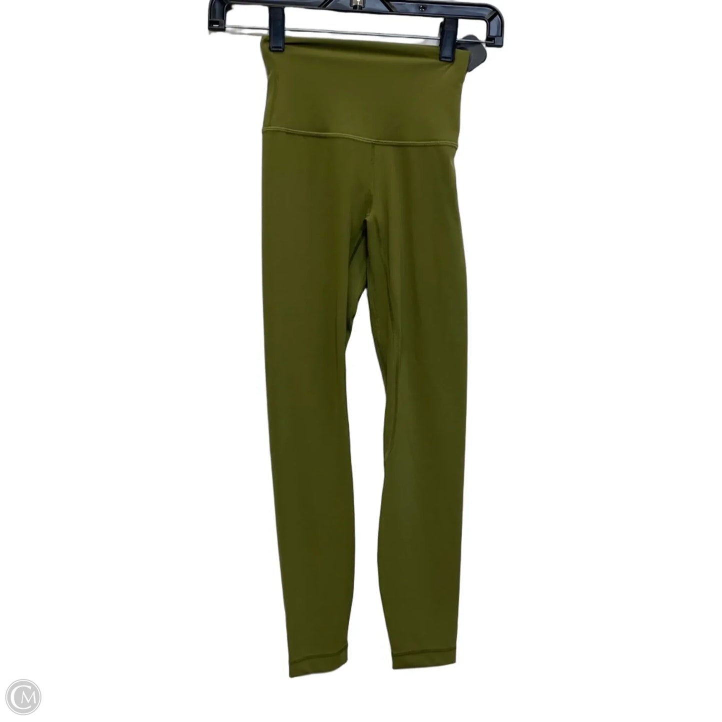 Athletic Leggings Designer By Lululemon In Green, Size: Xs