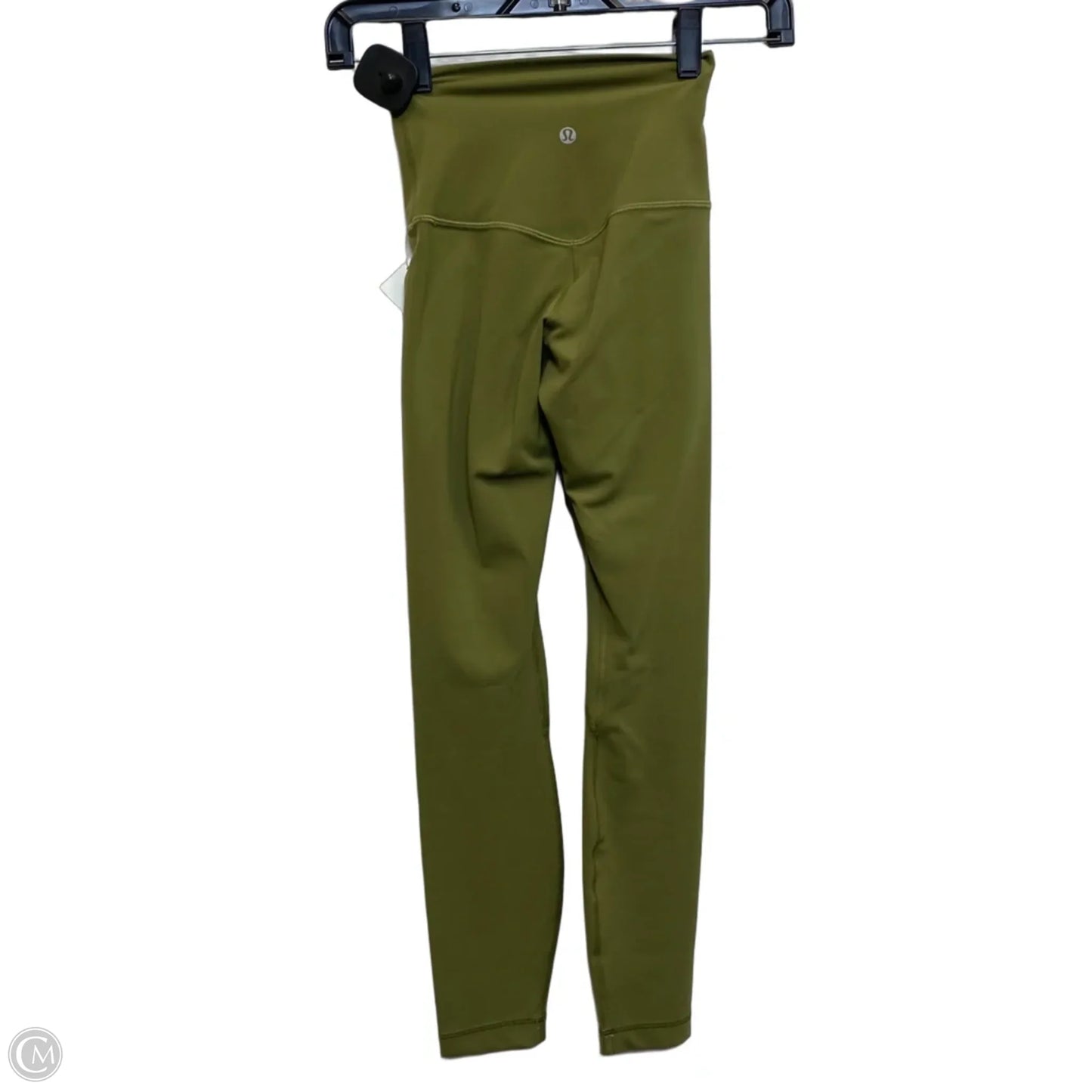 Athletic Leggings Designer By Lululemon In Green, Size: Xs