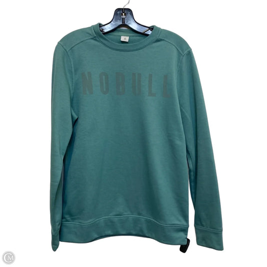 Athletic Sweatshirt Crewneck By Nobull In Green, Size: S