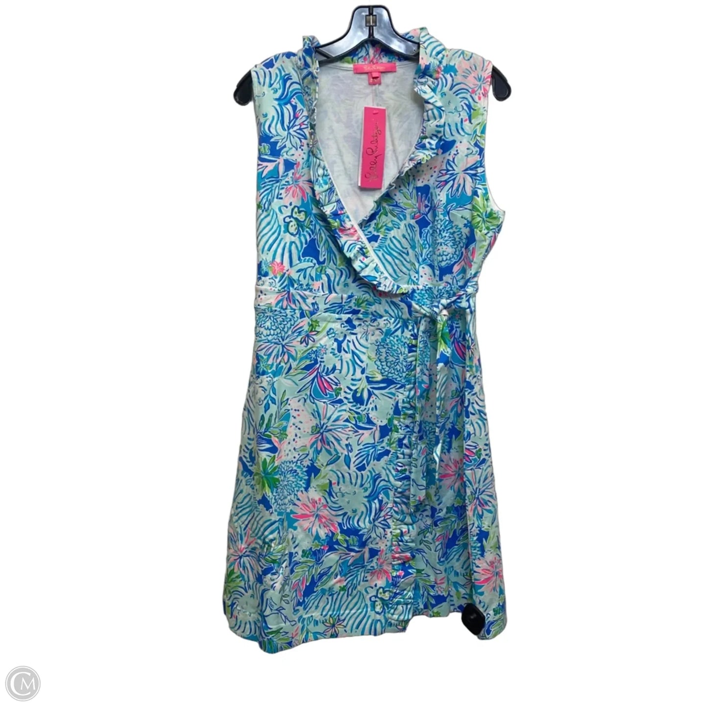 Dress Designer By Lilly Pulitzer In Blue & Green, Size: M