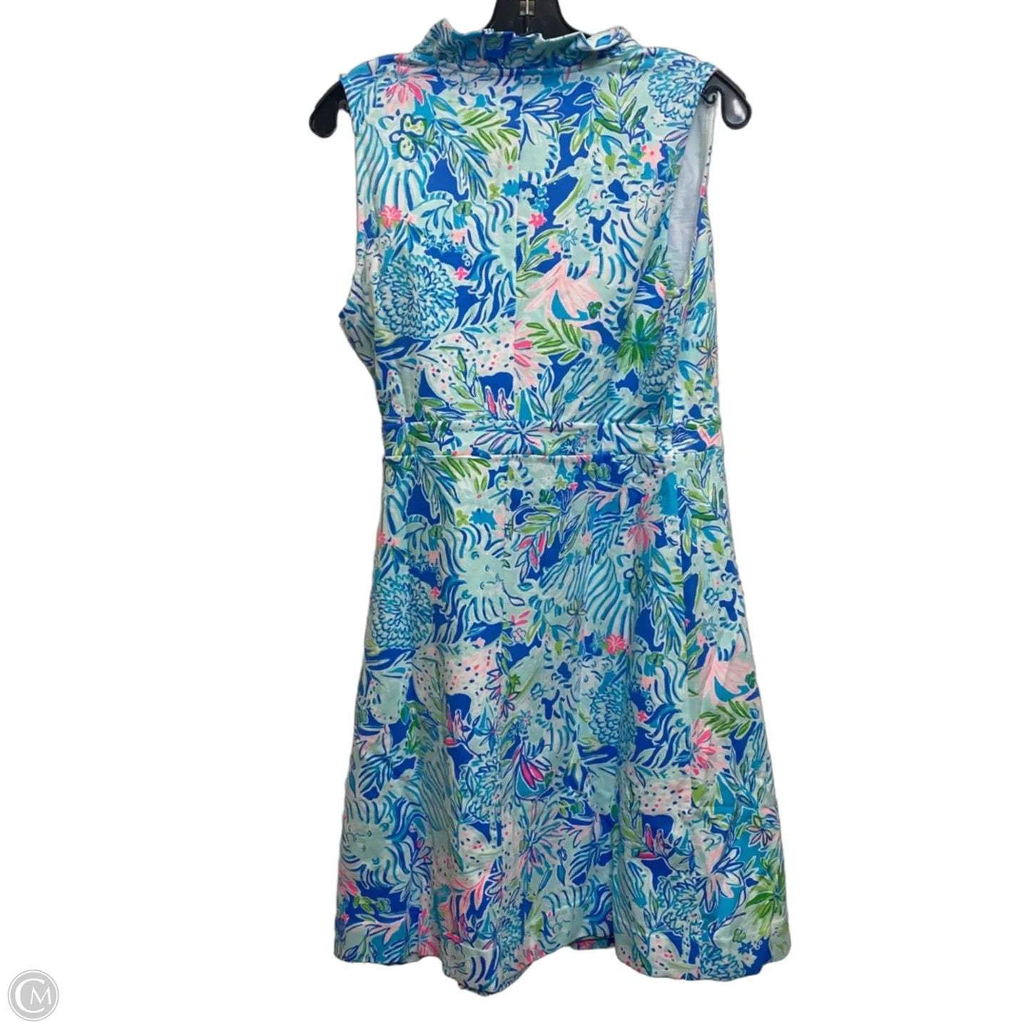 Dress Designer By Lilly Pulitzer In Blue & Green, Size: M