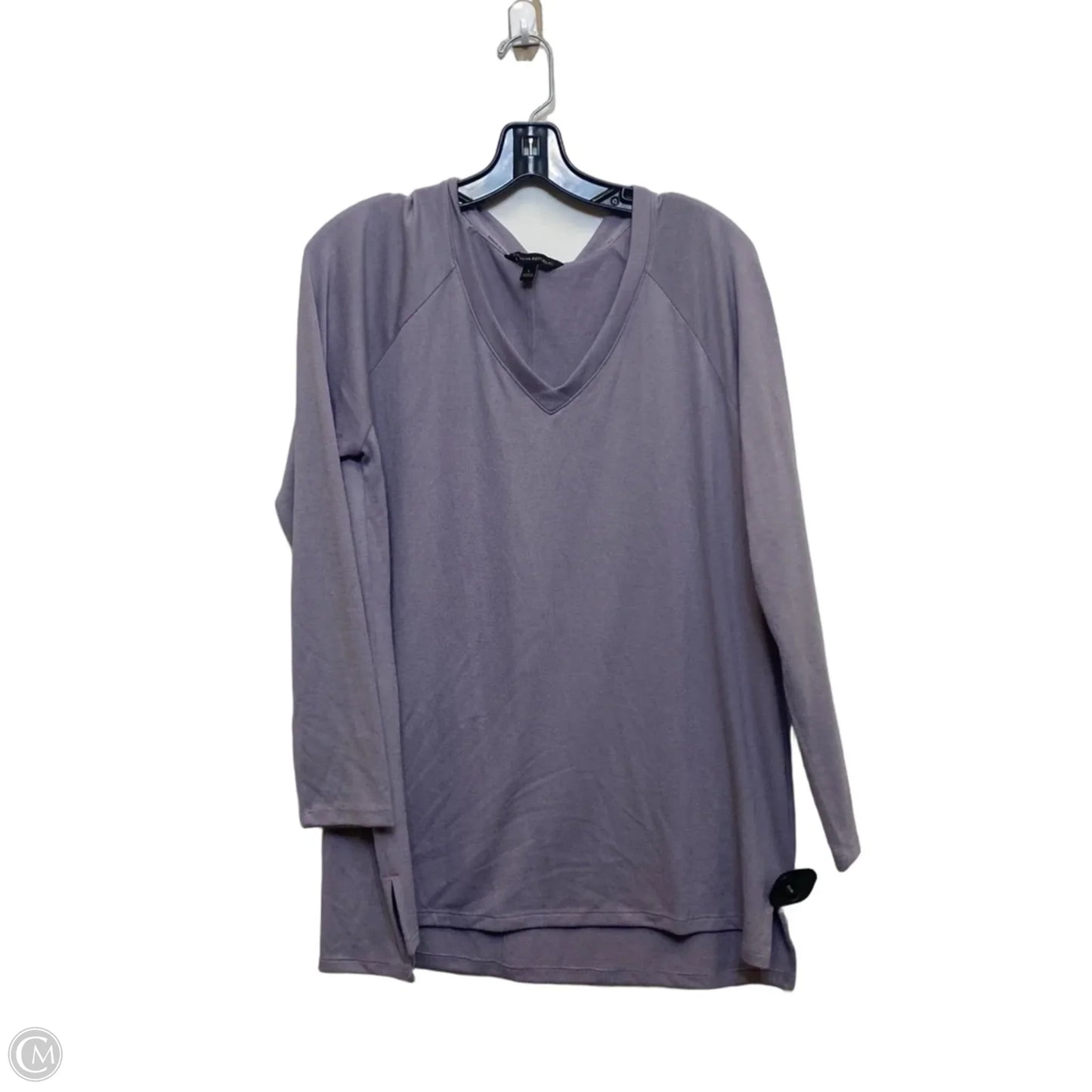 Top Long Sleeve By Banana Republic In Purple, Size: L