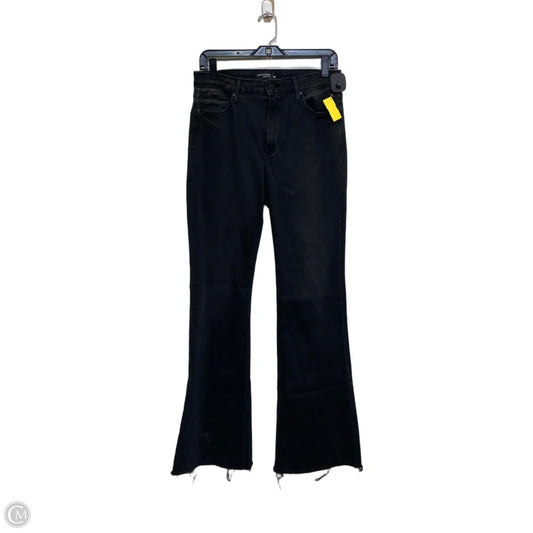 Jeans Flared By Just Black In Black Denim, Size: 8
